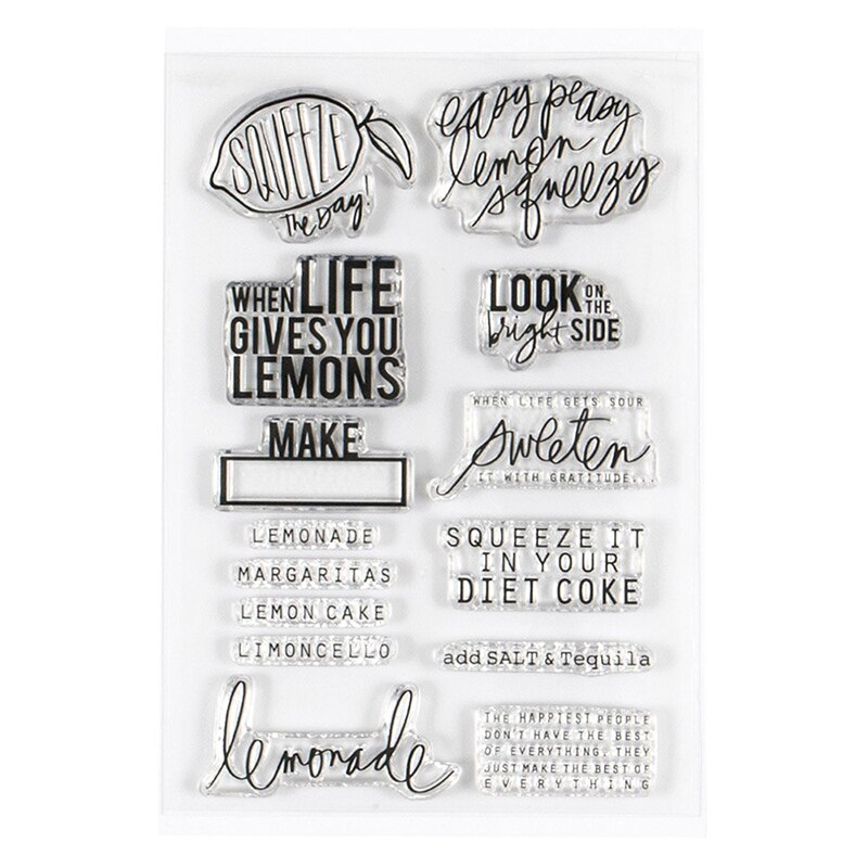 timbre clair anglais 2024, Sentiments mensuels de février, timbres transparents pour bricolage, Scrapbooking/Album Photo, tampons de décoration: Bleu marine