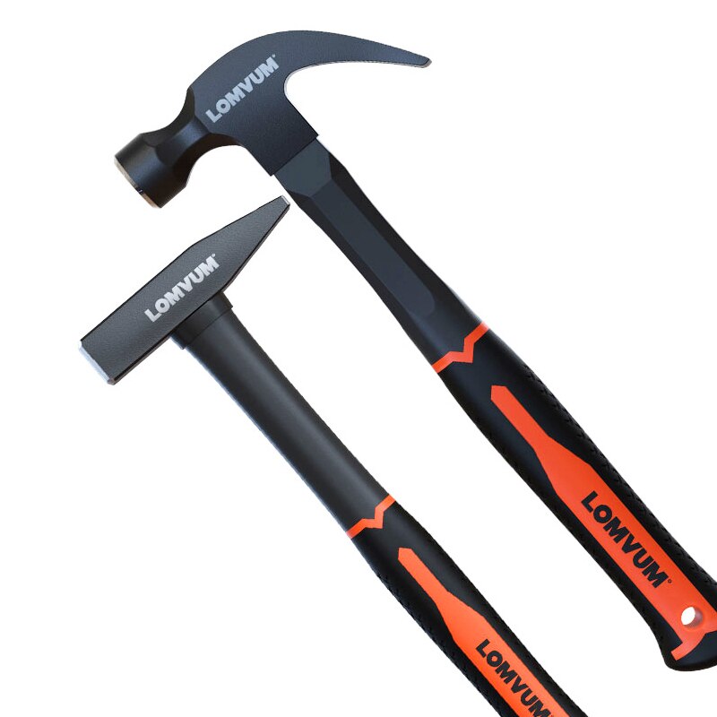 Lomvum klo hammer høj kulstof stål klo hammer hånd hammer søm hammer skridsikker multifunktions håndtag hammer