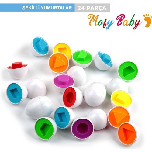 Mofy Baby 12 Li 24 Pieces Geometric Shaped Intelligence Developer Play Toys Hands-On Brain Training Clip Beads Puzzle Board