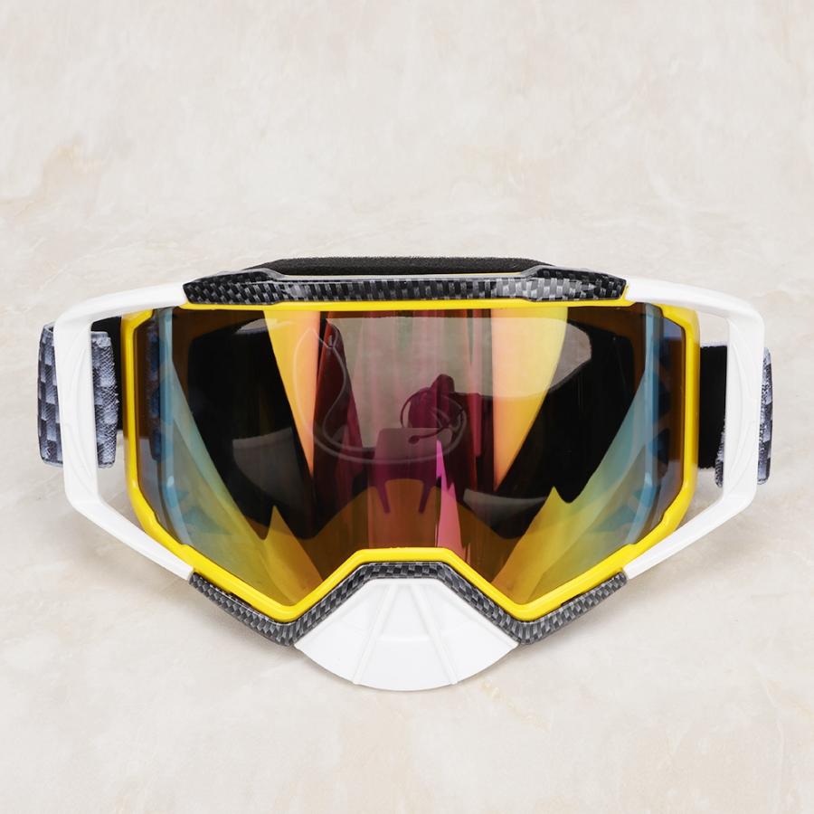 Gafas de Motocross a prueba de polvo Anti niebla UV gafas de protección para montar en bicicleta motocicleta piezas ABS + esponja