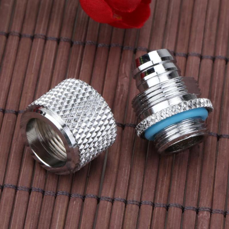 G1/4 Water Cooler System External Fitting Water Cooling PC Thread Hard Tube Point Flat Thread for Connector Tube