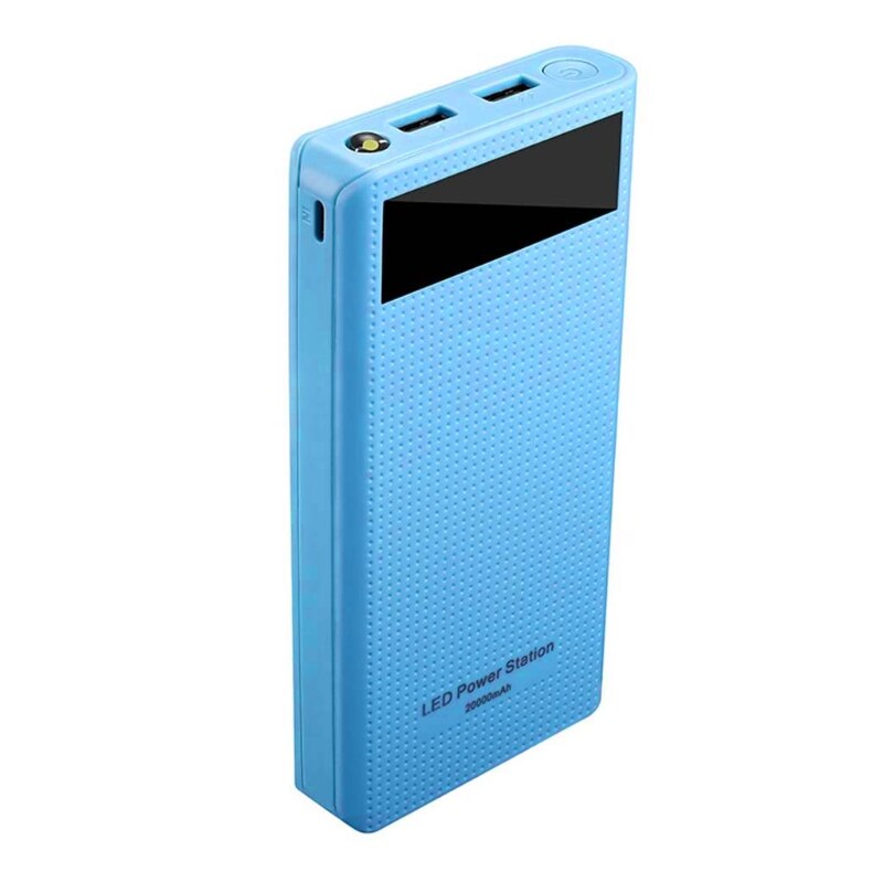 Dual USB 7x 18650 Battery DIY Power Bank Box Holder For Mobile Phone Tablet PC 45BA