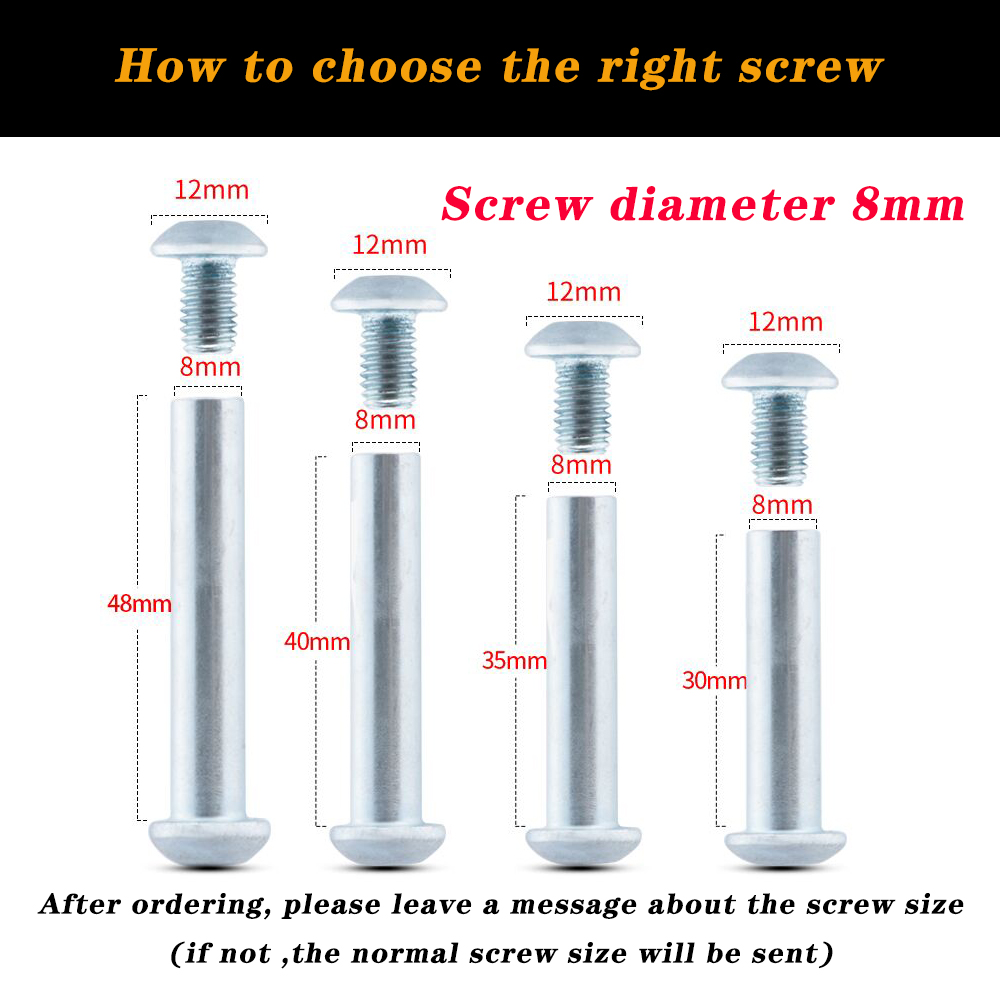 4 to 8 pieces of stainless steel luggage screws, luggage accessories