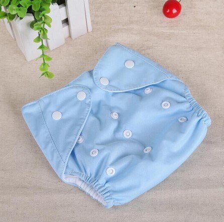 1 stks Wasbare Luiers Herbruikbare Luiers Grid/Katoen Training Pant Doek Luier Baby Fraldas Winter Zomer Versie Luiers: Blauw / For summer