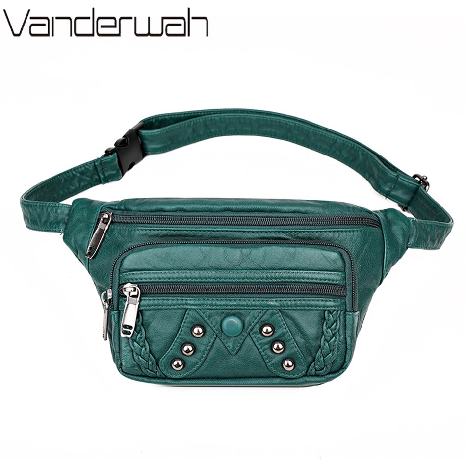 Female Fanny Pack Banana Hip Purse and Handbags Women&#39;s Waist Bag PU Leather Bags Shoulder Crossbody Chest Bag