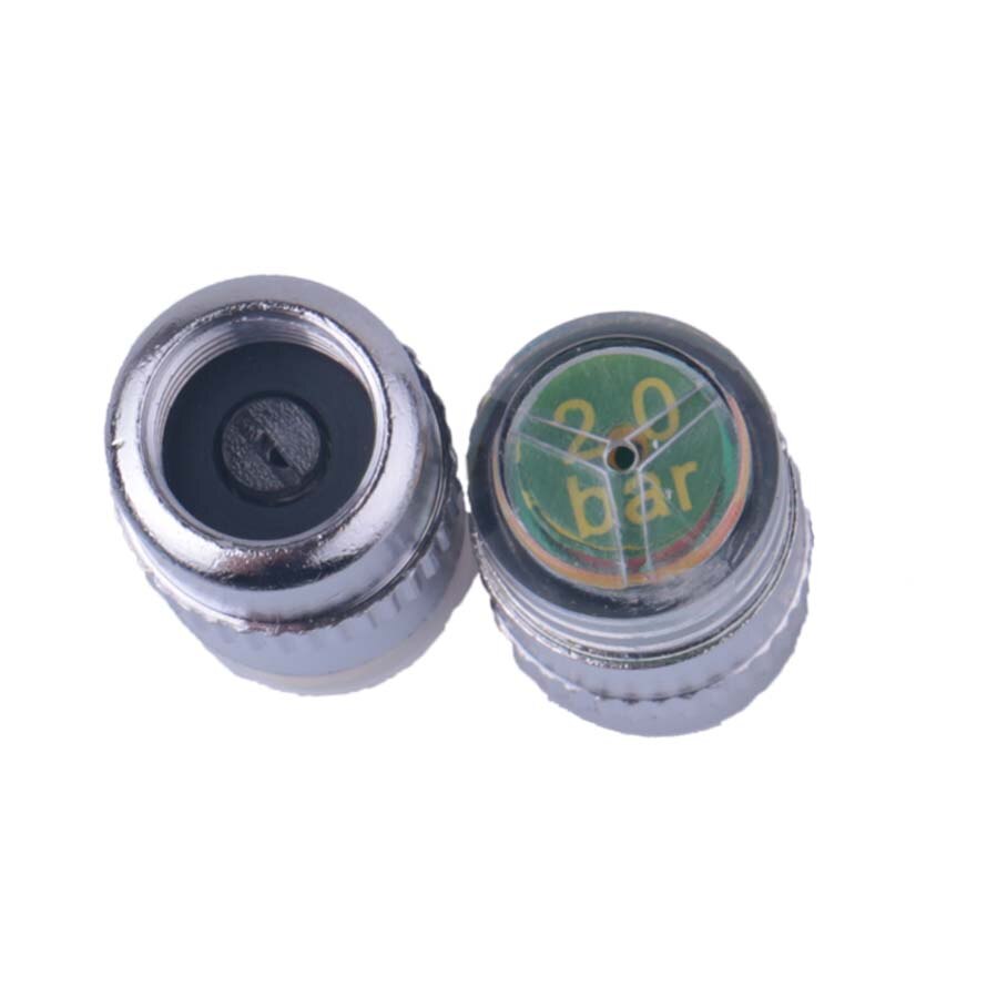 4 st / förpackning 2.0/2.2/2.4 bar 30/32/36 psi däck för däcktrycksventil stamkeps sensor övervakning av ögonlarm bil styling kit