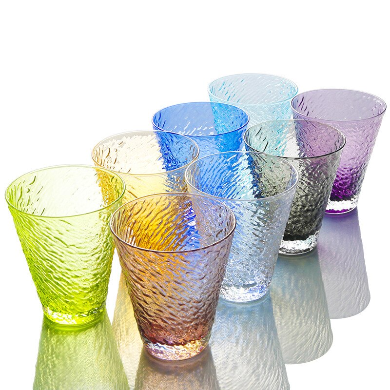 Glas vinglas italienska handgjorda flerfärgad juicekopp värmebeständig spiral vinglas drinkware bicchieri vetro