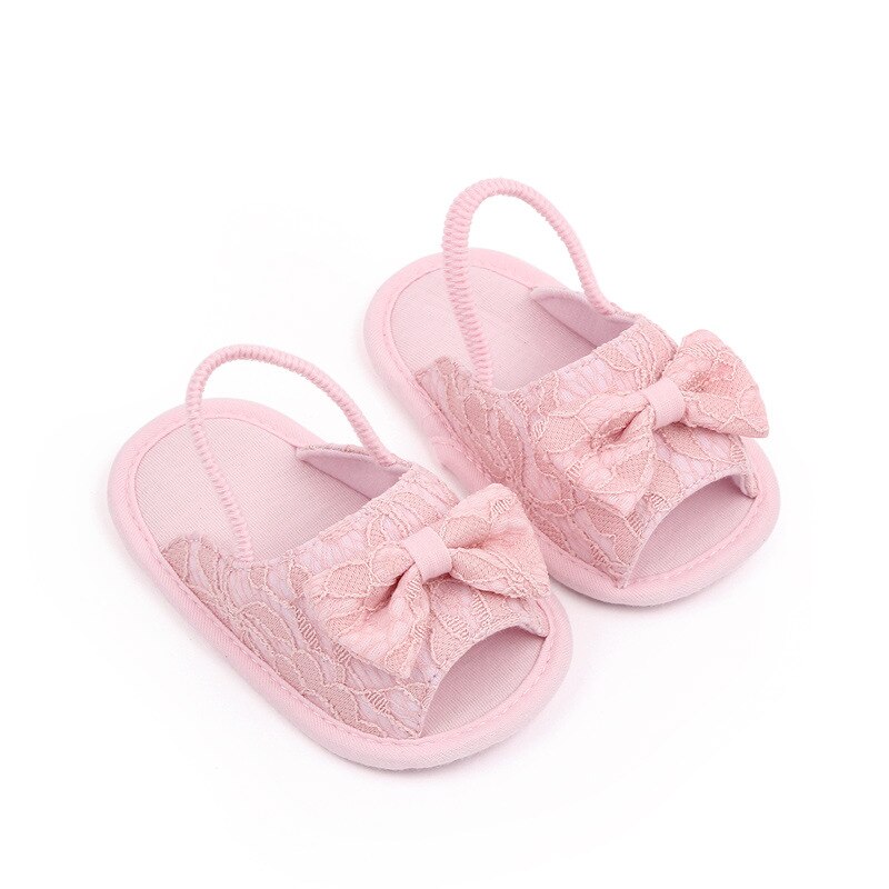 Brand Infant Baby Girl SandalsToddler Summer Shoes Newborn Bebes Sandales Soft Sole Footwear for 1 Year Cute Bow Sandalen