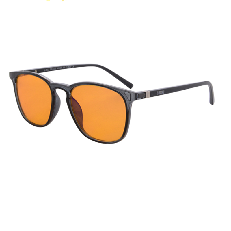SHINU lunettes bloquant la lumière bleue hommes lunettes de jeu sur ordinateur rouge Orange jaune clair anti lumière bleue lentilles Tr90 monture pour hommes: Kaki