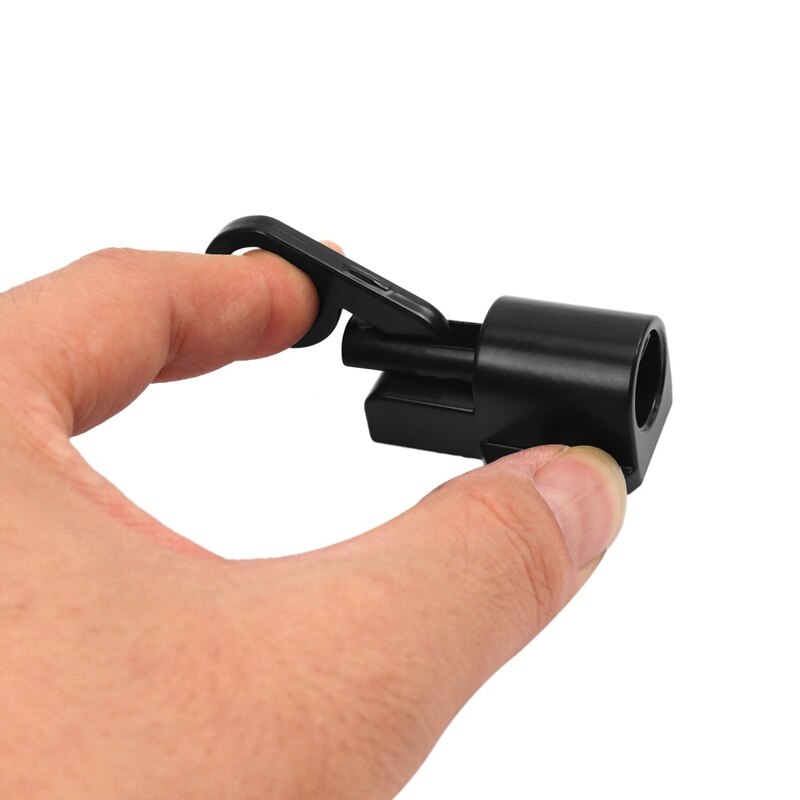 2X Aluminum Alloy Security Automatic Window Gate Lock Spring Bounce Door Bolt Latch, Black