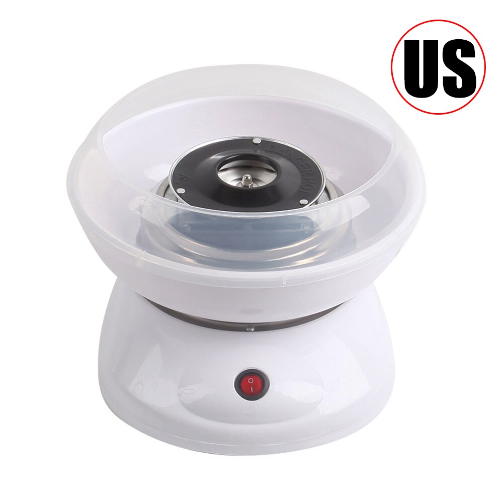 Children Cotton Candy Maker Machine 110v/220v Household Mini Electric Cotton Candy Maker Girl Boy Diy Sweet Candy Machine: US White