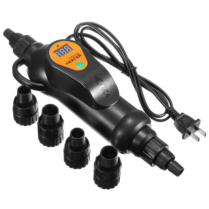 Calentador externo Digital para acuario, controlador de temperatura ajustable para tanque de peces, 220V, 300W, 500W