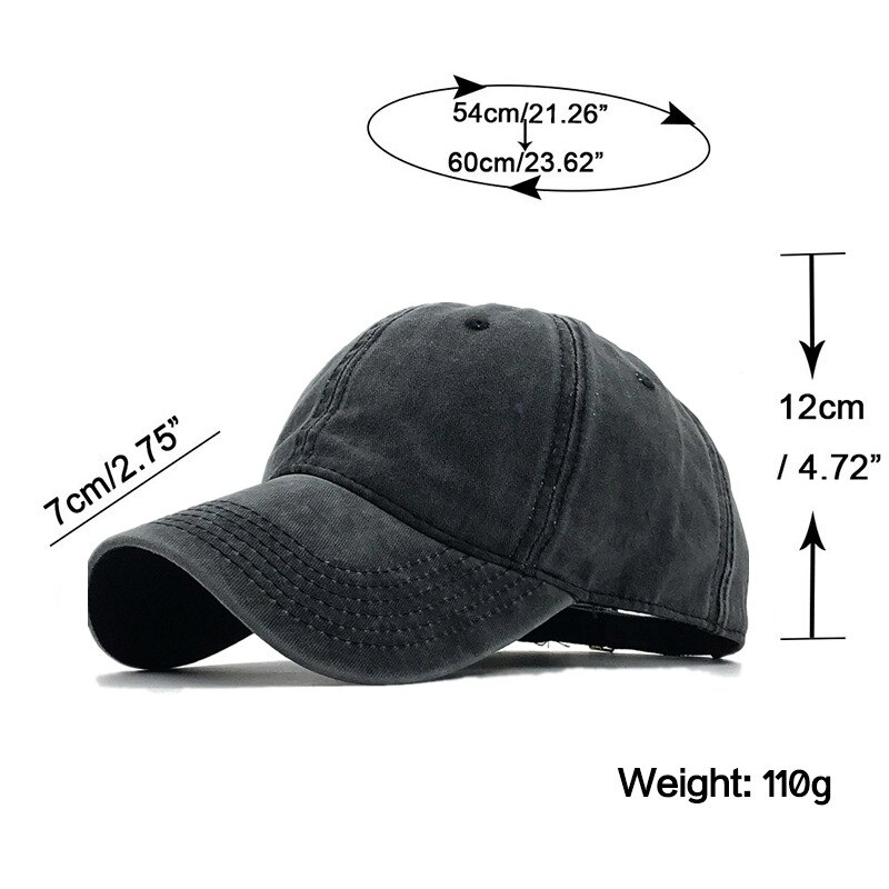 Simple Washed Cotton Adjustable Solid color Baseball Cap Unisex couple cap Leisure dad Hat fishing Snapback cap 17 Color