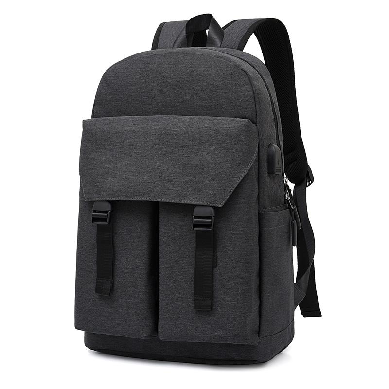 Negócios 15 polegada portátil mochila impermeável anti-roubo mochila mochila escolar mochila para homens plecaki meskie: Dark Grey