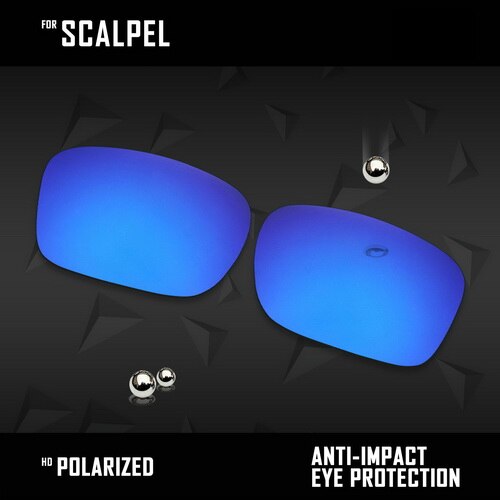 OOWLIT Lenses Replacements For Oakley Scalpel OO9195 Sunglasses Polarized - Multi Colors: Deep Blue
