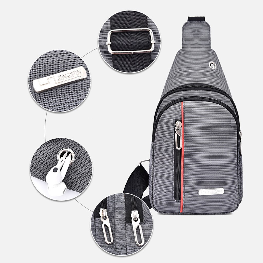 Mannen Schouder Taille Zakken Reizen Borst Riem Packs Mode Leisure Waterdichte Man Oxford Doek Korea Stijl Messenger Bag