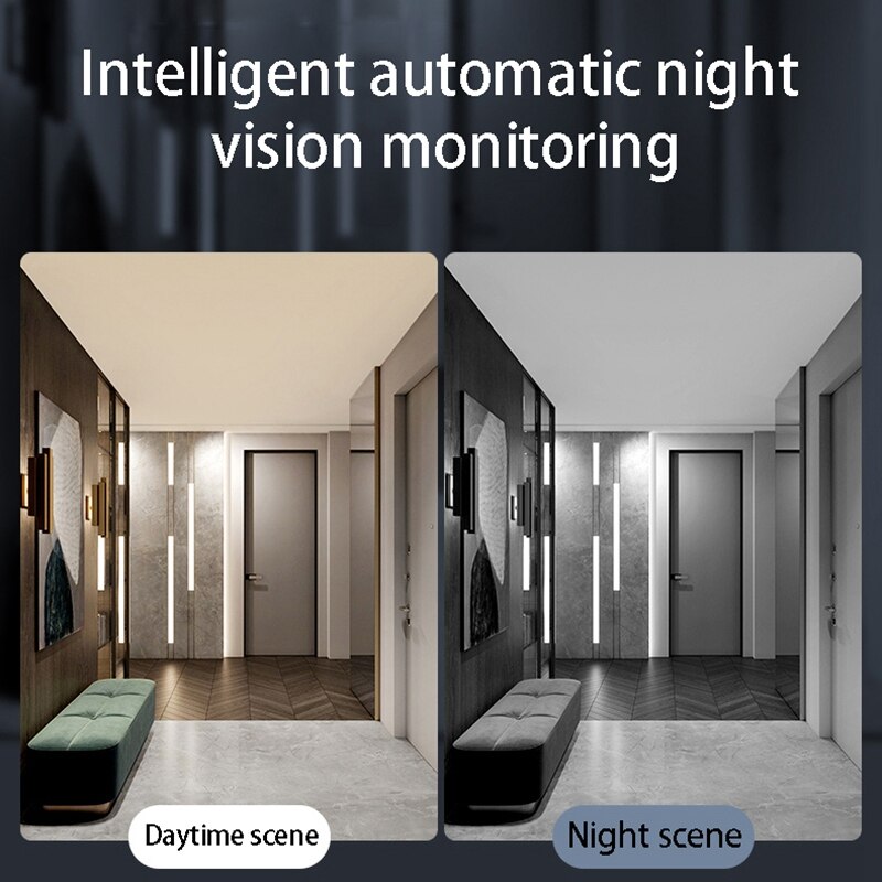 Draadloze Smart Camera Home Security Camera Nachtzicht Indoor Outdoor 1080P Video Met Bewegingsdetectie