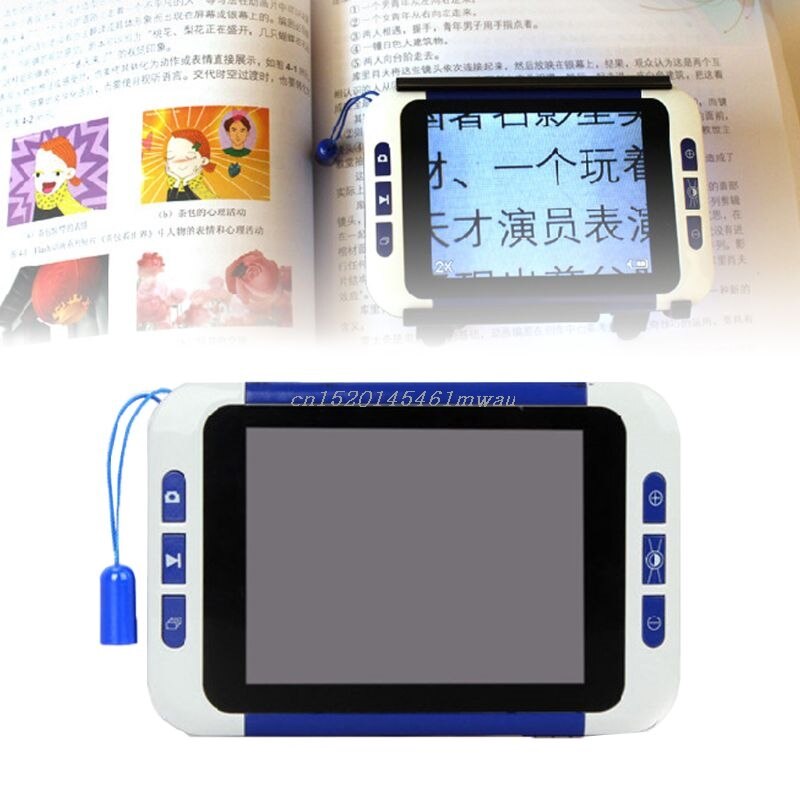 2-32X 3.5 in LCD Electronic Reading Digital Magnifier Portable Reading Aid for Low Vision People 831F