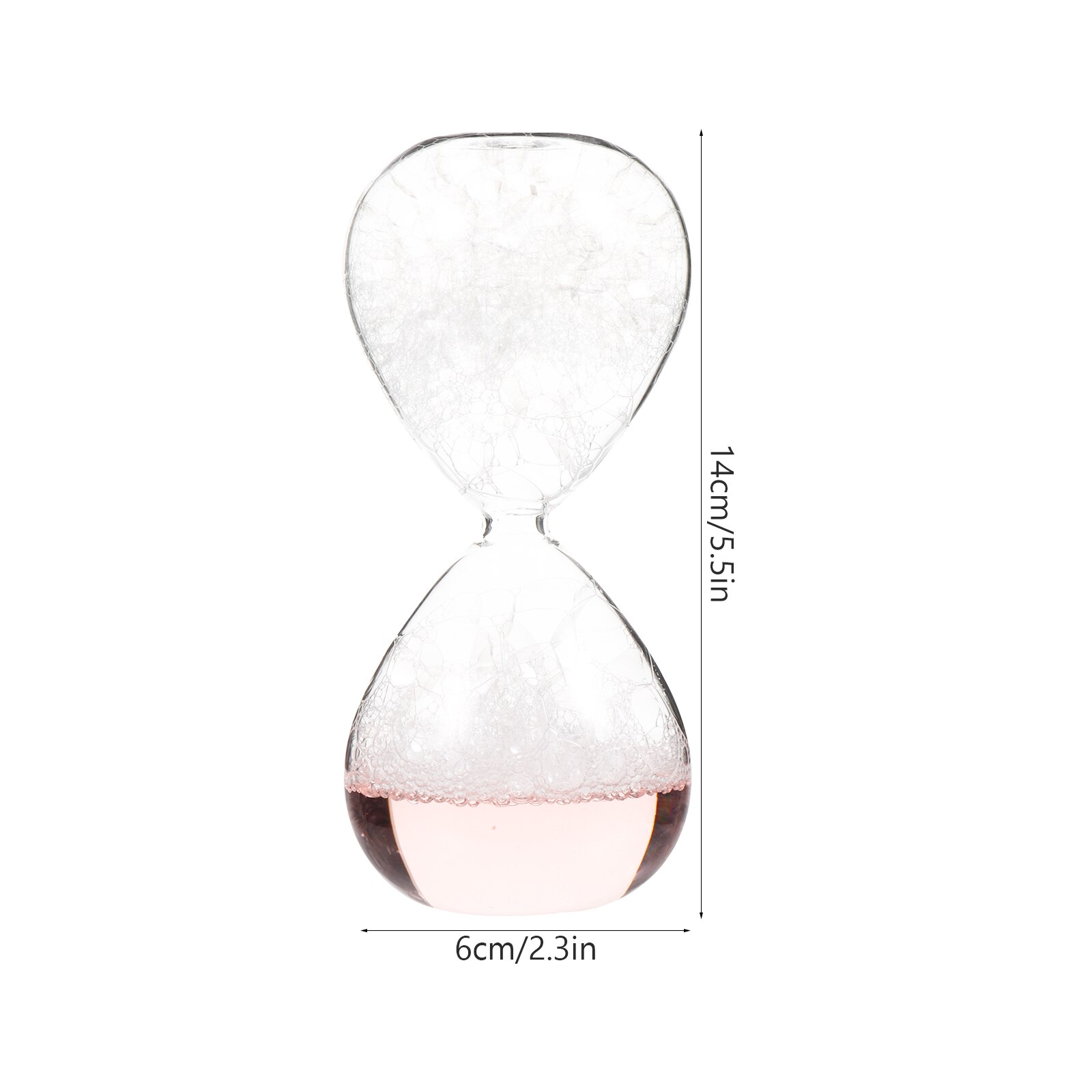 Glass Hourglass Sand Glass Timer Kitchen School Sand Clock Timers Time Management Tool Home Decoration: Pink