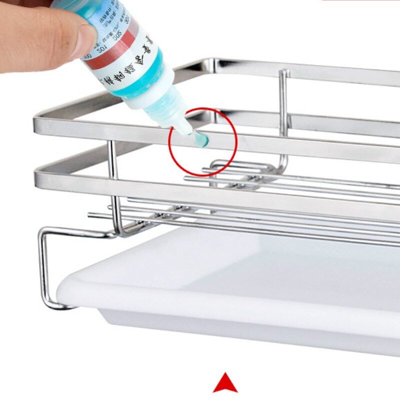 Punch-free stainless steel seasoning rack kitchen ... – Grandado
