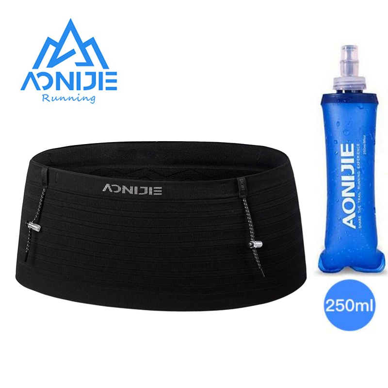 AONIJIE W8116 Neueste Gewebte Elastische Sport Taille Pack Laufende Rennen Nummer Gürtel Für Triathlon Marathon- Radfahren Bergsteigen