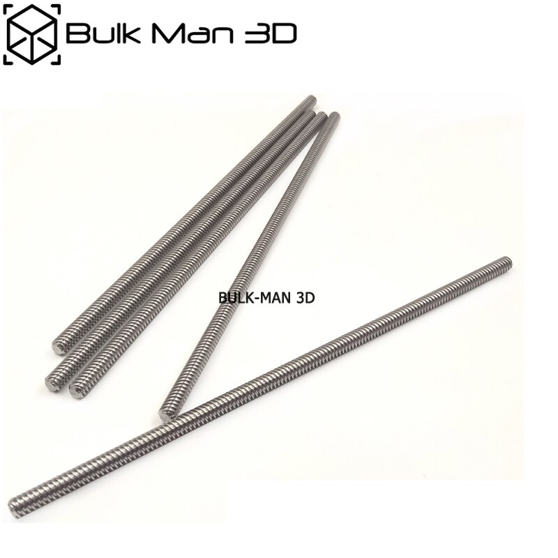 Stainless Steel 8mm T8 Acme Lead Screw 220mm, 281mm, 290mm, 531mm, 540mm T8 Trapezoidal Threaded Rod for CNC Machine 3D Printer