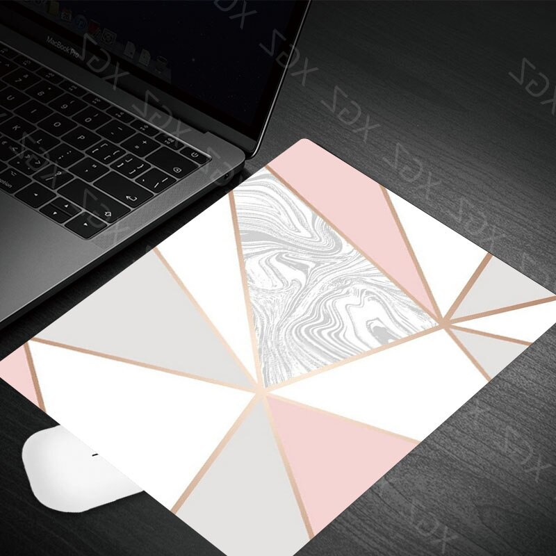 Yzuoan Products Black White Pink Marble Office Mice Gamer Soft Mouse Pad Small Size for 180*220*2mm Gaming Mousepads: 22x18-11