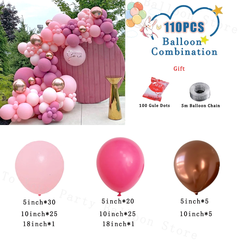 Arco de globos rosa polvoriento, decoración de compromiso de boda, Kit de guirnalda de globos desnudo bohemio neutro, decoración para de cumpleaños y Baby Shower: iridescent