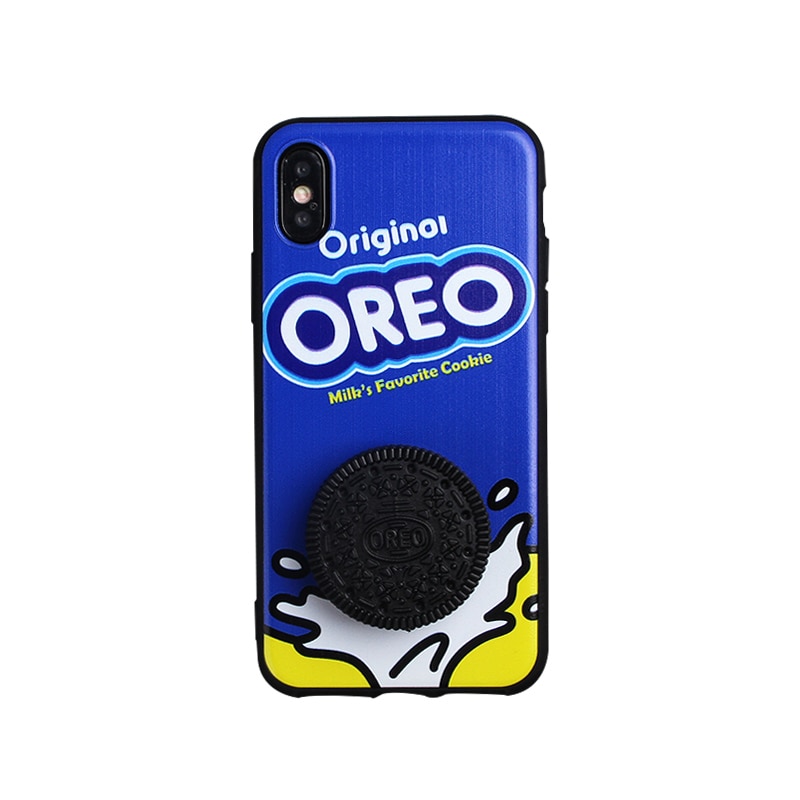 Lindo 3D Oreo mi lk café galleta sándwich teléfono casos para Xiaomi mi cc9E 9 se 8 lite A3 mi X 3 MAX 3 Redmi 6 6A Nota 7 8 pro