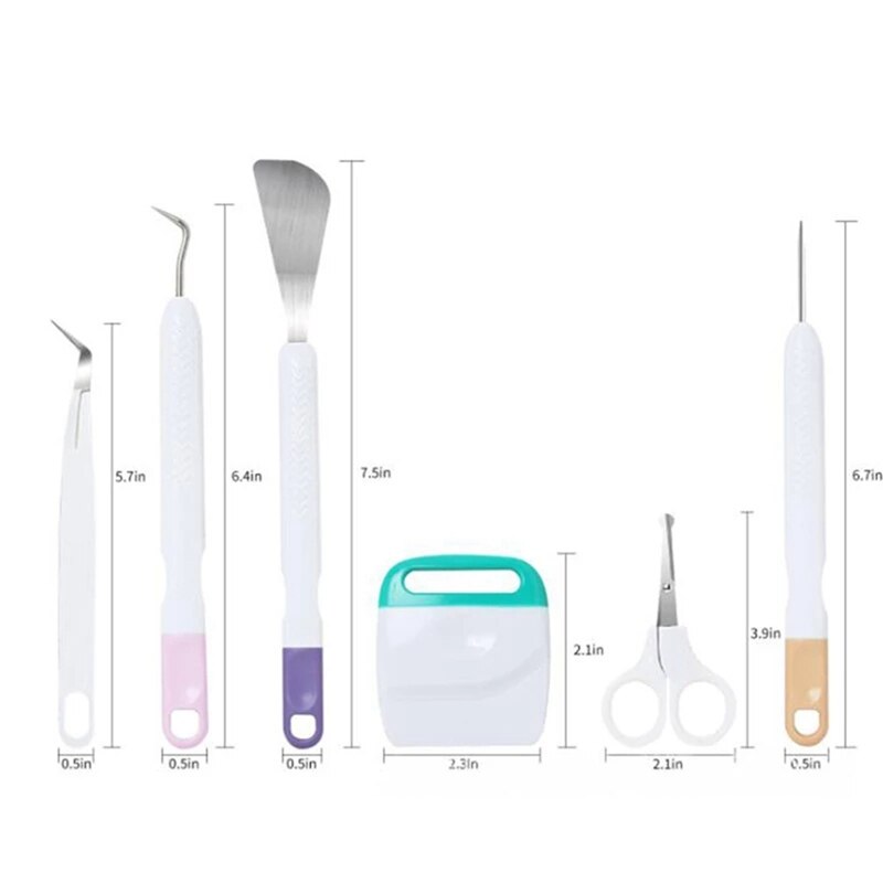 DIY Craft Vinyl Weeding Tools Set Cardstock Crafting Basic Tools Kit for Cricut Maker Silhouette/Oracal Vinyl