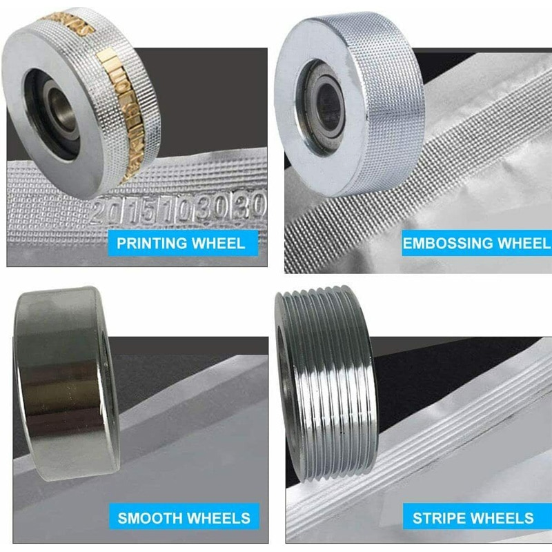 Continuous Sealing Machine Accessories Embossing Printing Smooth Wheel Stripe Wheels For Band Sealer
