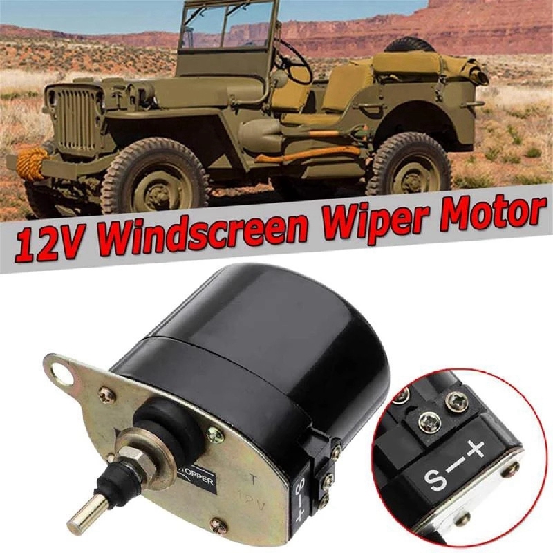Windscreen Wiper Motor,12V Car Auto Windshield Windscreen Wiper Motor for Willys Jeep Tractor 01287358 7731000001