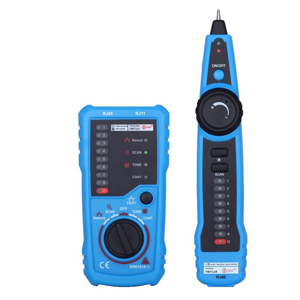 FWT11 anti-interference line hunter plastic + metal Fwt11 network line tester network cable telephone line tracker