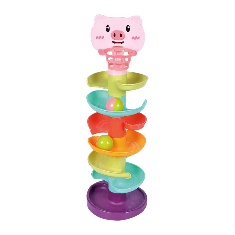 Karikatur Ebene Schwein Spur Stapeln Spiel Spielzeug freundlicher Abnehmbare gleiten Spur Gestapelt Bord Spiel Spielzeug Familie Party Spiele Weihnachten: 7 layers piglet