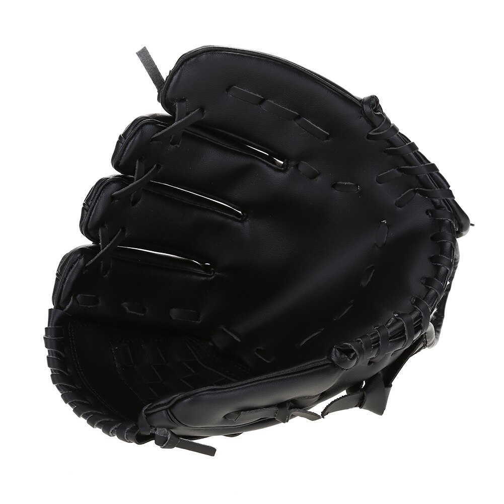 Slitstarkt pvc material vuxen baseboll tillbehör mjuk bomull vänster handske för träning träning tävling baseball handske