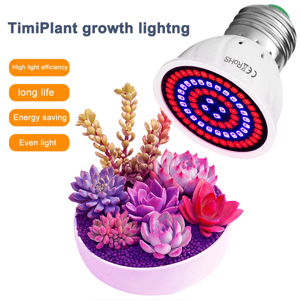 Lâmpada de plantas led e27/e14/mr16/gu10/b22, para crescimento de plantas, 220v, luz de preenchimento de planta lâmpada de led phyto para mudas de espectro completo