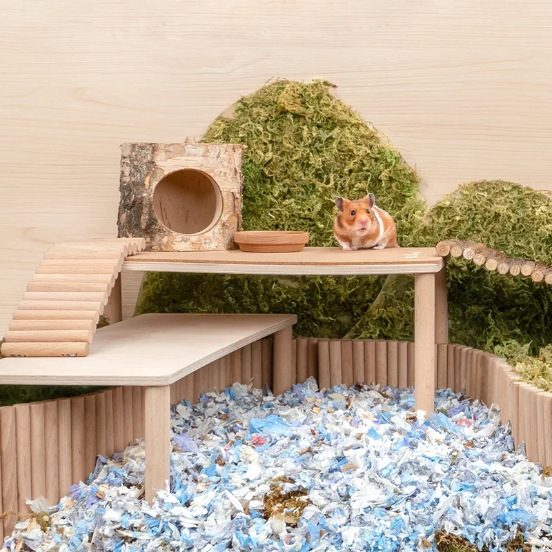 Holz Hamster Plattform Streifenhörnchen Zwerg Maus Plattform Kleine Ebene KäFeige Landschaftsbau Liefert Ratte Zubehör Hamster Spielzeug