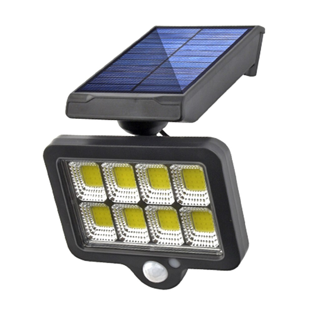 LED Solar Wall Light Outdoors Motion Sensor Waterproof Garden Lighting + 5m Extension Cable Courtyard Fence Driveway Street Lamp