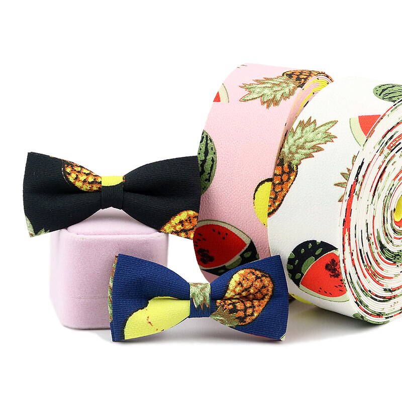 Sisi crafts tape 10 25 40mm frugtbånd vandmelon ananas print stof chiffon bias lagdeling gør det selv hår sløjfe krave trim bånd