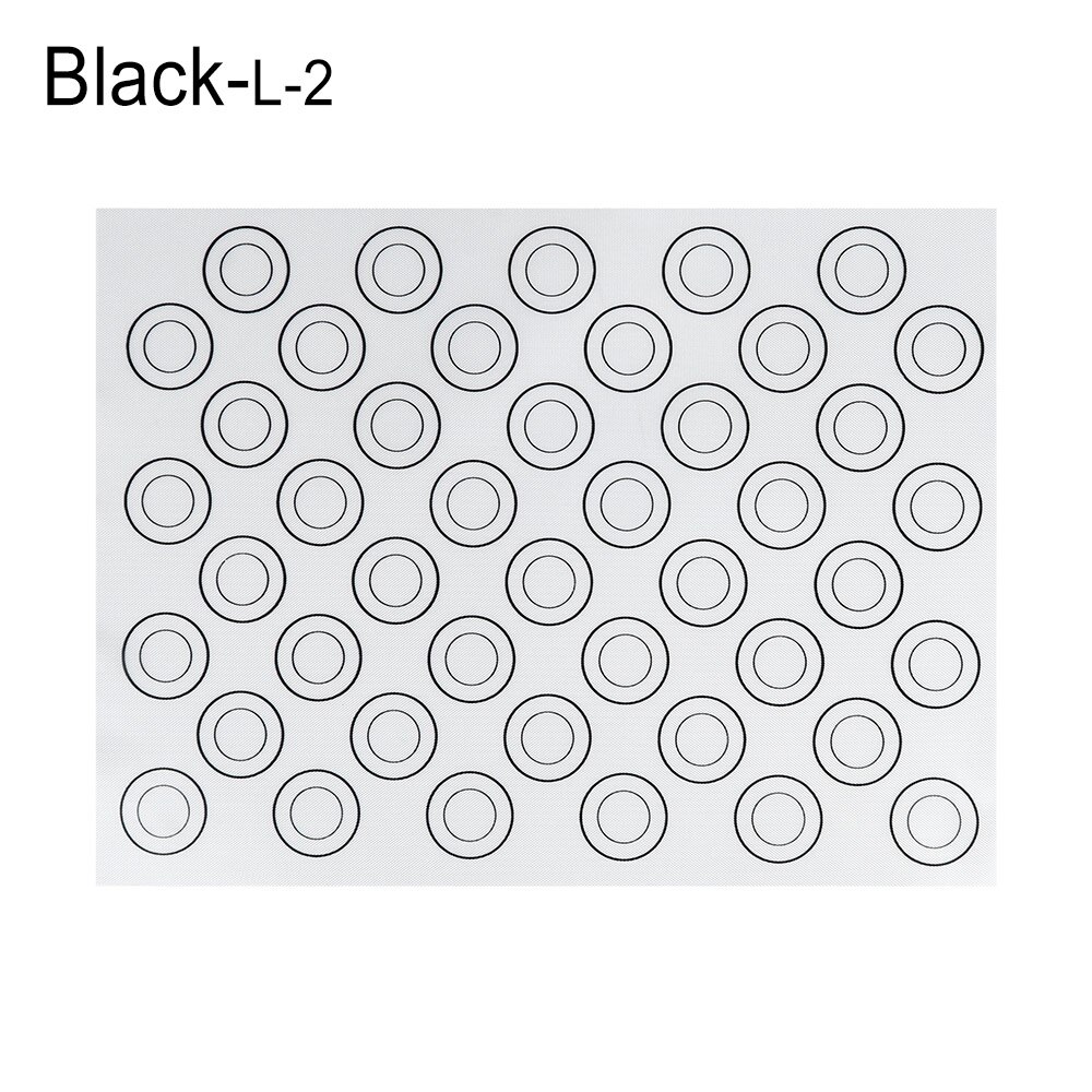 Siliconen Cake Sheet Rolling Pad Food Grade Macaron Bakken Mat Non Stick Kneden Deeg Bakvormen Oven Gebak Koken Gereedschap: B40x30cm-style2
