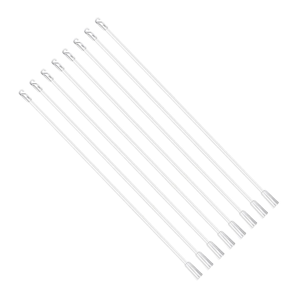 8pcs bacchetta cieca bacchetta cieca in plastica sicuro durevole bella buona bacchetta di plastica persiane parte persiane asta per tende
