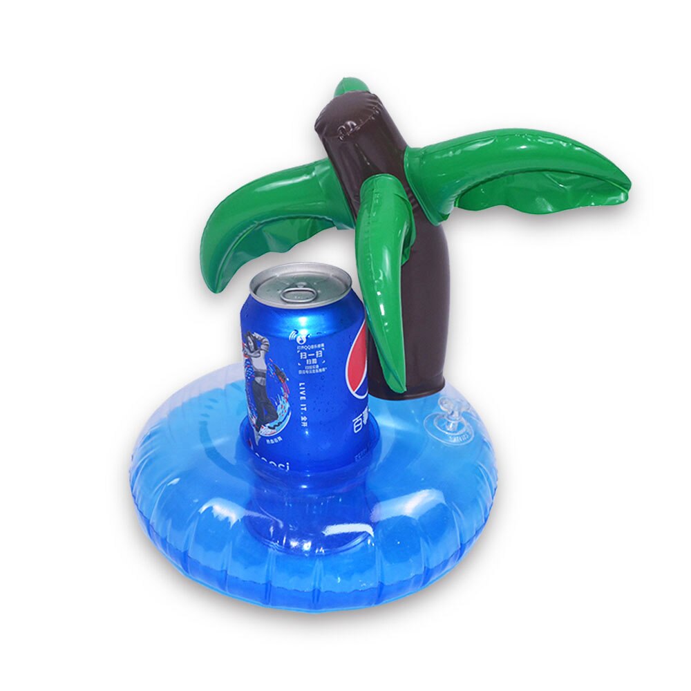 JIAINF pool float 10 teile/los Mini Coconut baum getränke tasse halter aufblasbare PVC schwimmen pool erholung wasser sommer spielzeug