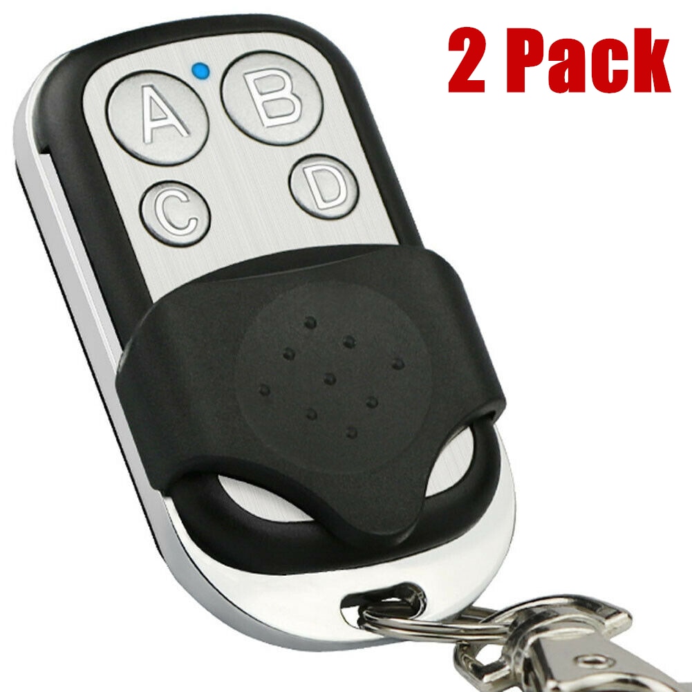 2Pcs Universal 433.92 MHz Rolling Code 4 Button Gate Garage Opener Remote Wireless Control Up to 100 Meters