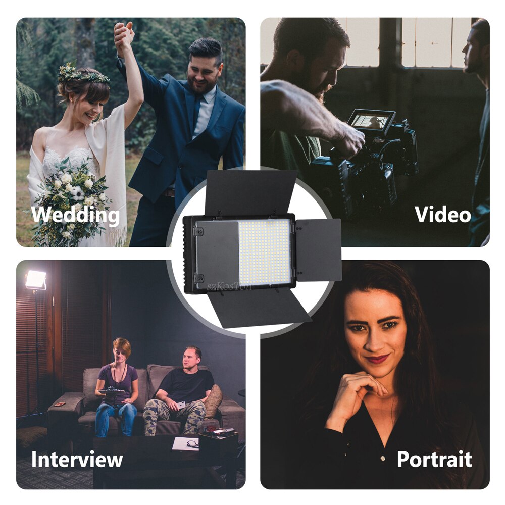 Led Bi-Kleur Photo Studio Light Video Verlichting Opname Fotografie Panel Lamp Met Statief Afstandsbediening Voor Youbute Live streamen