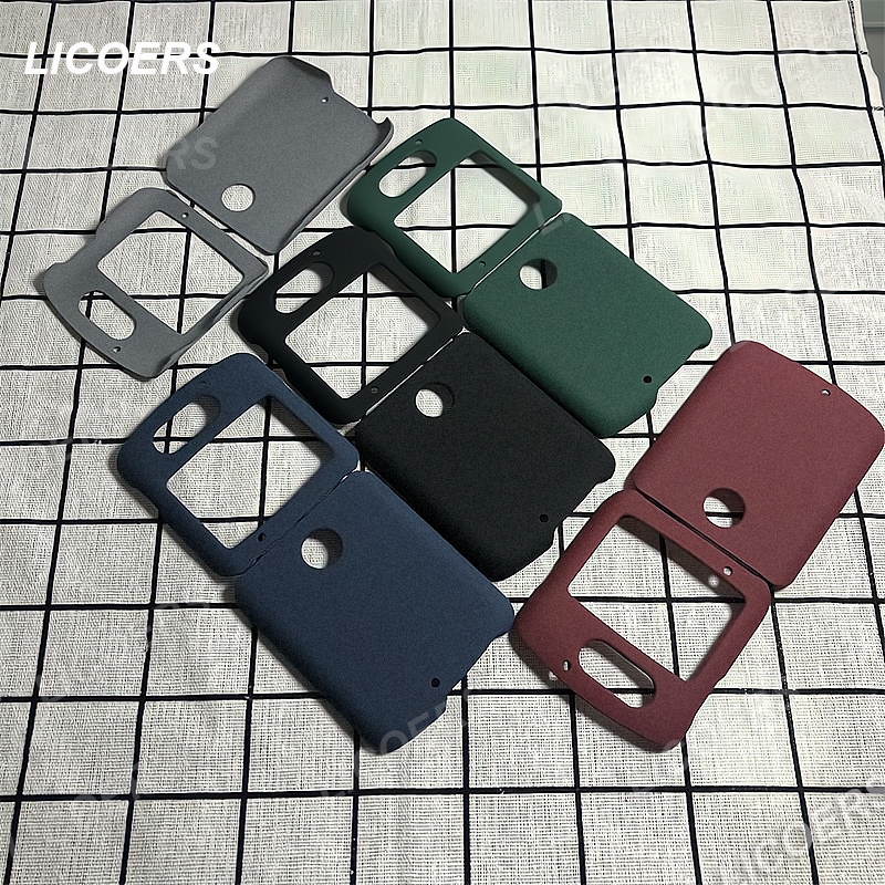 for Motorola Moto Razr 60 50 40 Ultra Razr3 5G Case Sand Matte Hard PC Full Protect Antislip Cover Folding Flip Shell