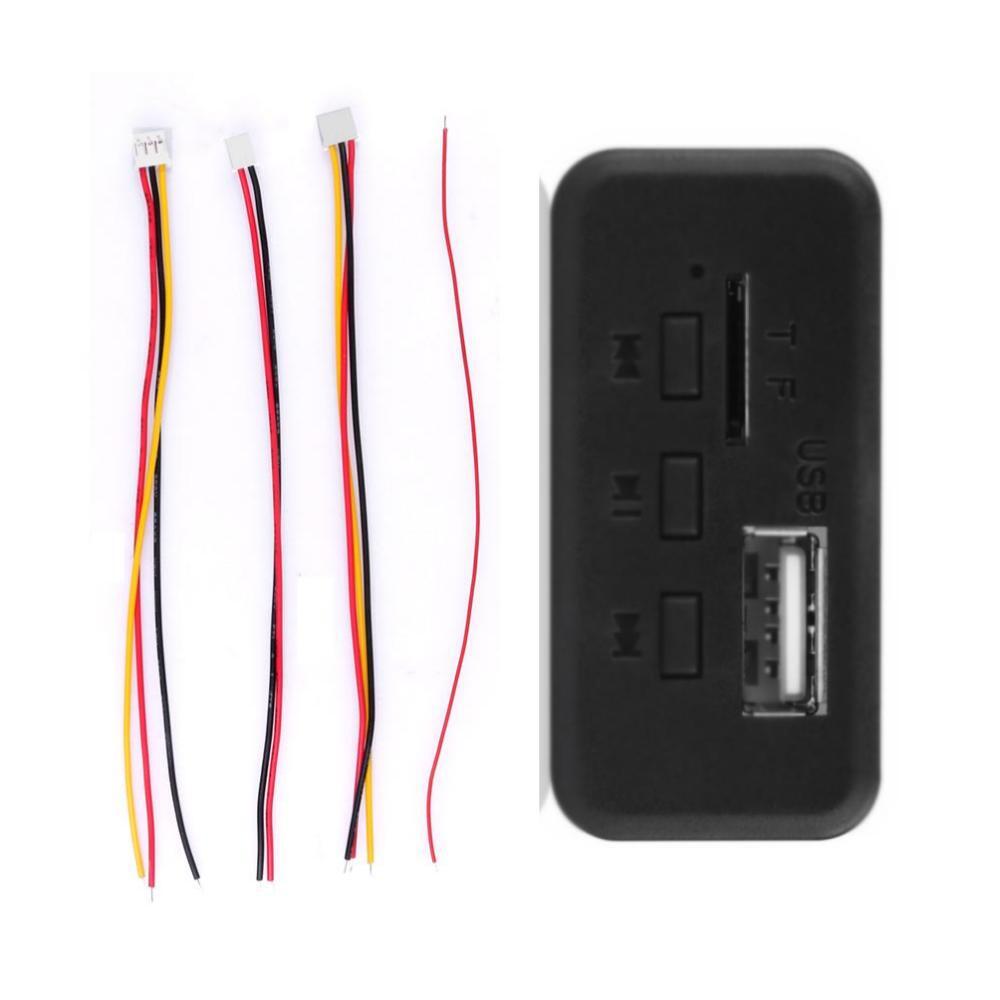 Reproductor de MP3 para coche, módulo de Radio DC 12V, Bluetooth 5,0, módulo de placa decodificadora de Mp3, Radio para coche, módulo FM inalámbrico manos libres, compatible con tarjeta TF: Gris