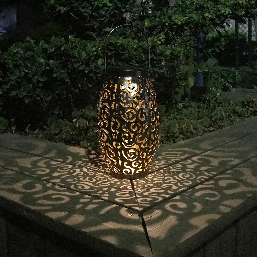 Tomshine Outdoor Hanging Lamp Solar Power Energy LED Lantern Light IP44 Water Resistance for Patio Garden Courtyard Pathway