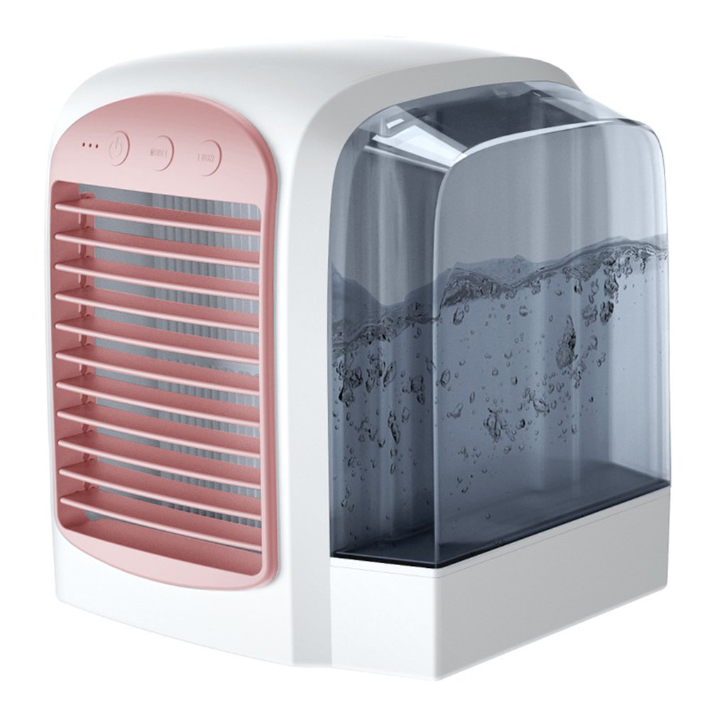 Mini climatiseur portable refroidi à l'eau ventilateur USB bureau bureau ventilateur de poche ventilateur d'eau Portable ventilateur de climatisation: plum