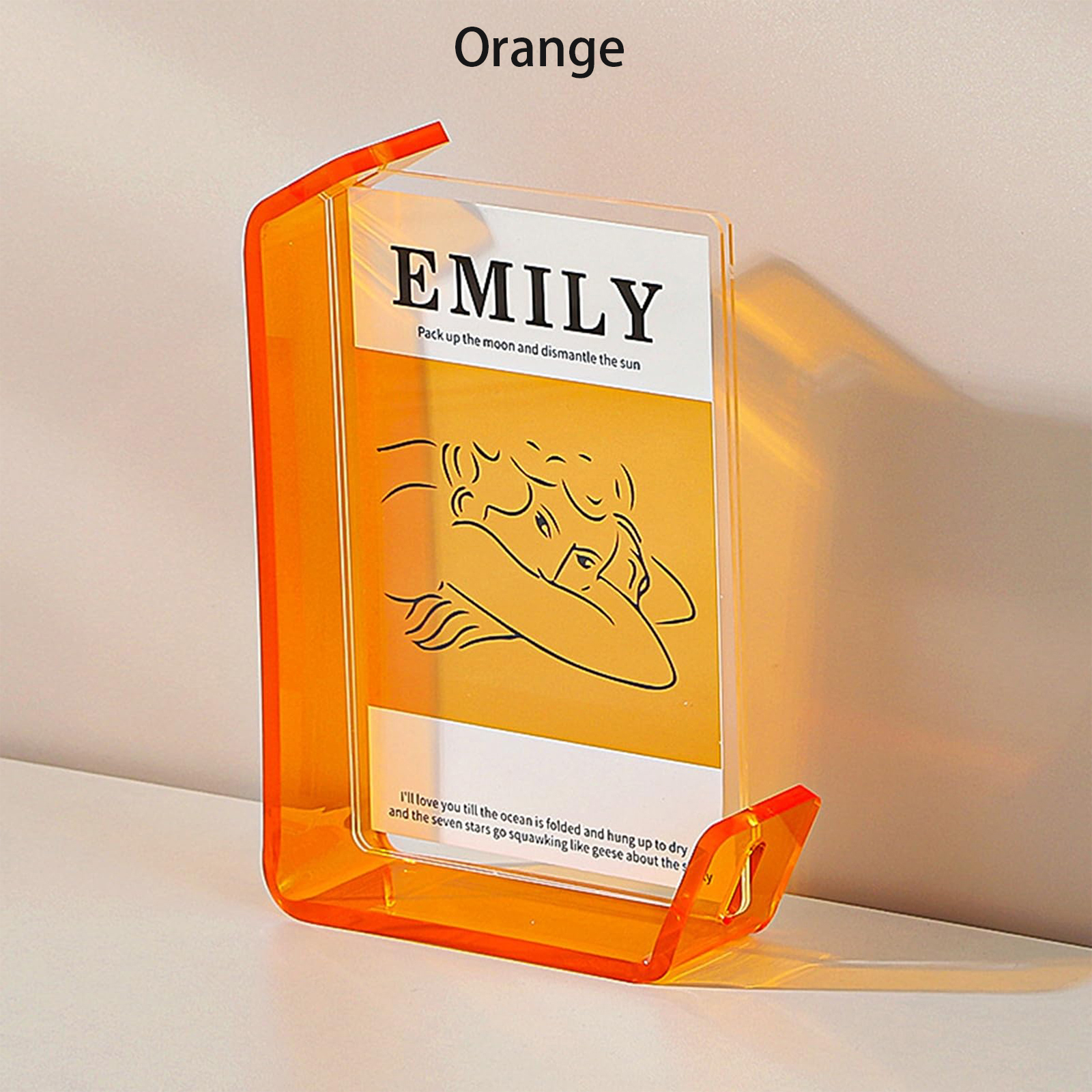 Transparent Acrylic Picture Frame 6-inch Floating Photo DIY photo frame party Ornament home decor christmas decorations