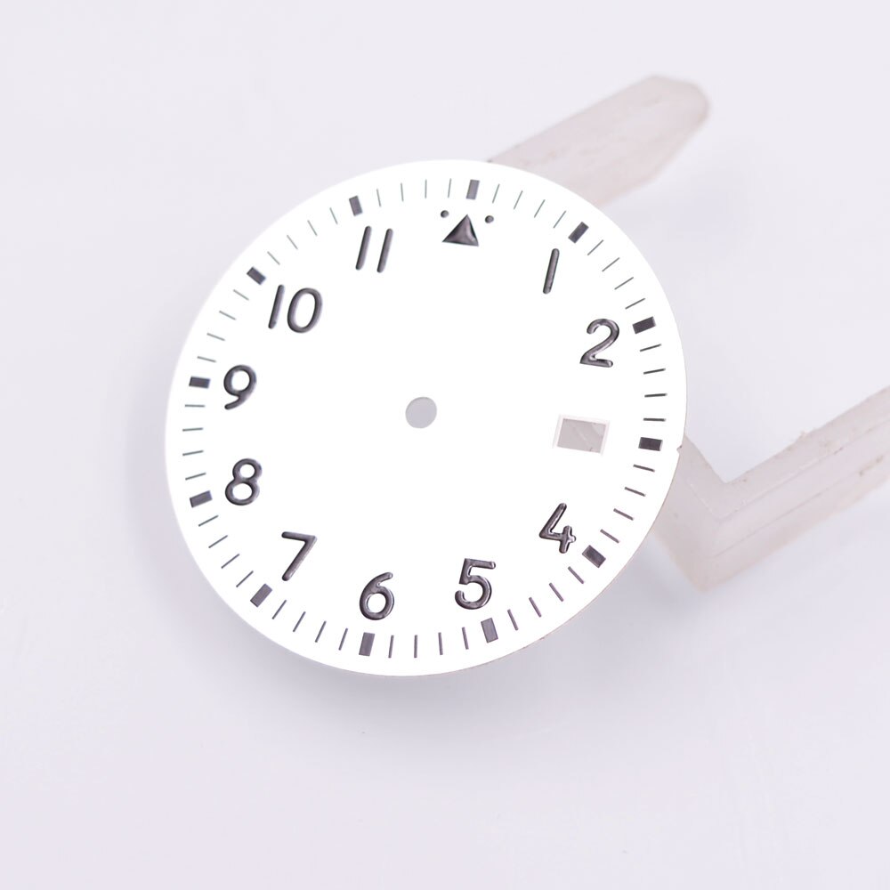 33.8mm black /silver /green /blue sterile dial luminous dial fits NH35 NH35A NH36 NH36A movement Watch Dial